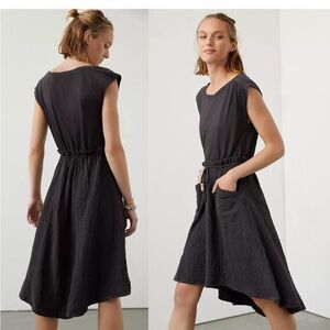 Anthropologie Daily Practice Charcoal Black Everyday Tee Dress M